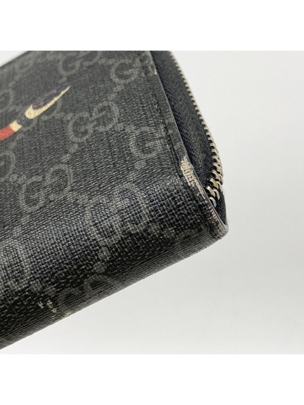 Gucci Wallet GG Supreme Black Silver - Picture 5 of 9